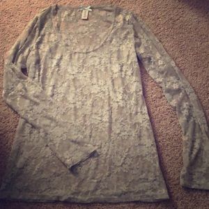 Beautiful Long Sleeve Lace Tee